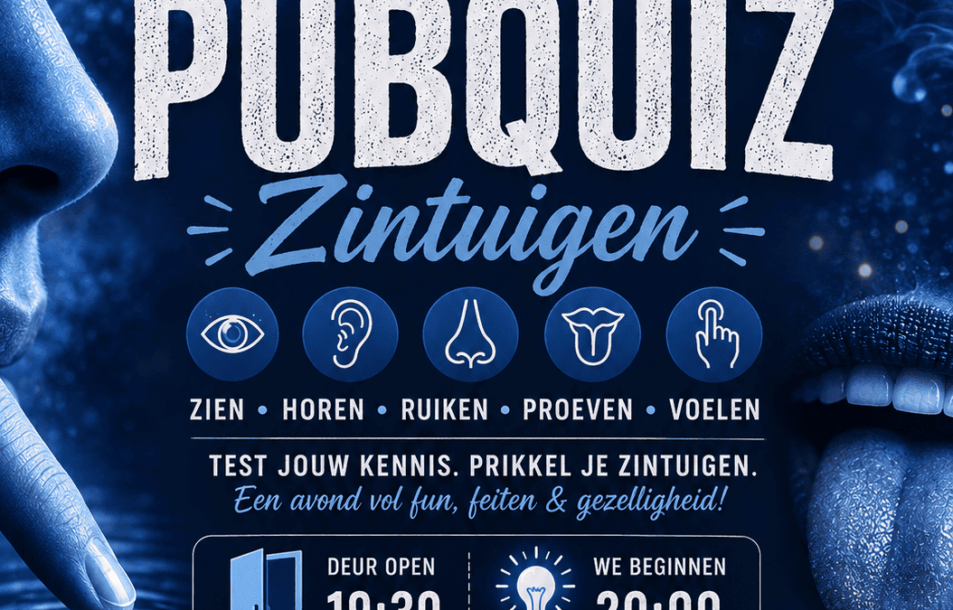 Pubquiz ‘Zintuigen’ – 29 oktober